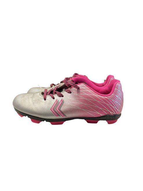 Vist Large View of Product Image Which is Used Dsg Soccer Cleats Grey And Pink Youth 13.0