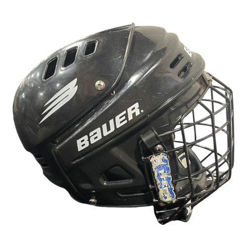 Vist Large View of Product Image Which is Used Bauer HH1000M Helmet Cage Combo Black MD