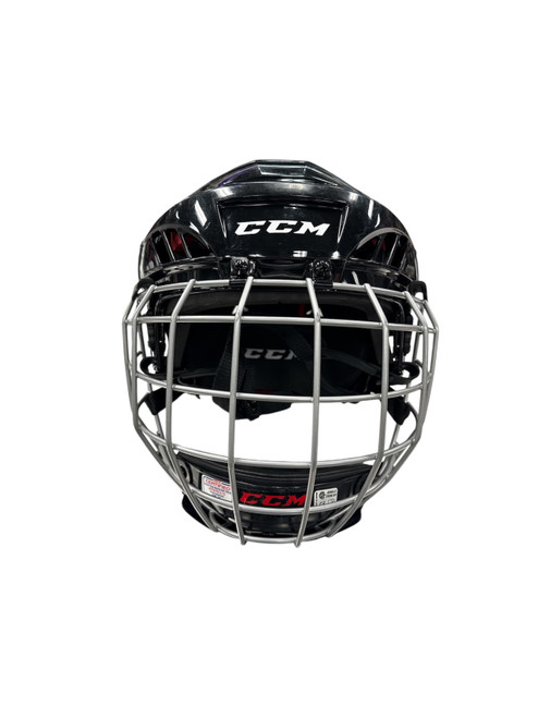 Vist Large View of Product Image Which is Used CCM 50 HELMET Helmet Cage Combo Black SM