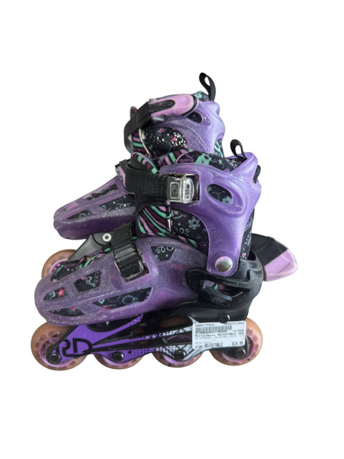 Vist Large View of Product Image Which is Used RollerDerby ADJUSTABLE SKATE 12-2 Junior Roller Quad Skates Purple Adjustable