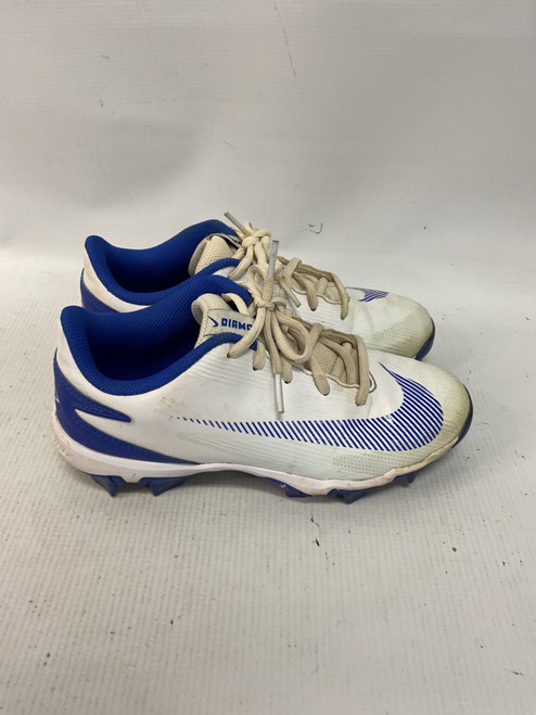 Vist Large View of Product Image Which is Used Nike BB/SB Cleats Royal Blue And White Junior 04.5