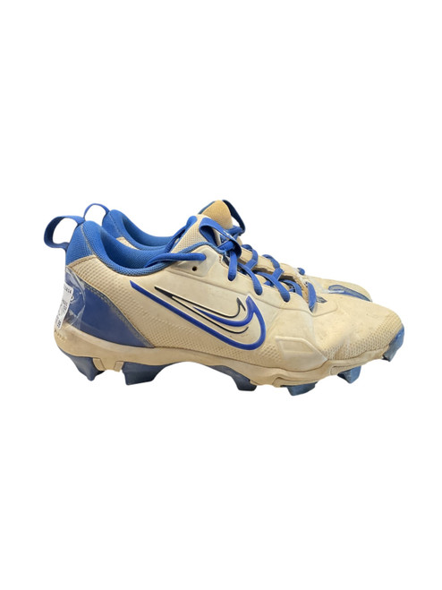 Vist Large View of Product Image Which is Used Nike FAST FLEX SOFTBALL SZ 5.5 BB/SB Cleats Carolina Blue And White Senior 5.5