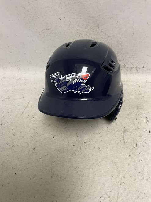Vist Large View of Product Image Which is Used Rawlings RX2S-R1 Batting Helmet No Mask Navy Blue One Size