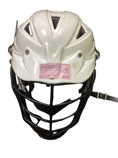 Vist Large View of Product Image Which is Used Cascade CPX-R Lacrosse Helmet White S/M