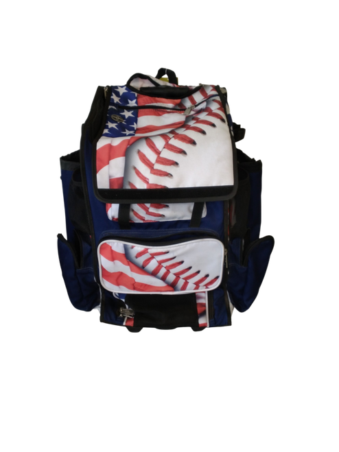Vist Large View of Product Image Which is Used BoomBah WHEEL BAG BB/SB Player Wheeled Bag Navy Blue