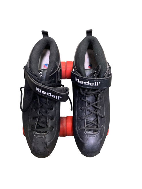 Vist Large View of Product Image Which is Used Riedell DART Senior Roller Quad Skates Black Senior 12