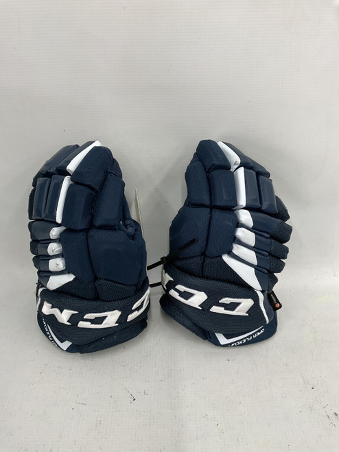 Vist Large View of Product Image Which is Used CCM FT4 PRO Junior Gloves Navy Blue 11"