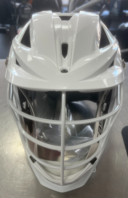 Vist Large View of Product Image Which is Used Cascade NEW XRS PRO Lacrosse Helmet White Fits all