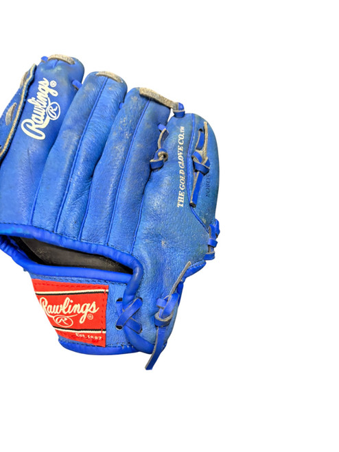 Vist Large View of Product Image Which is Used Rawlings H950R BB/SB Glove LH Throw Royal Blue 9 1/2"