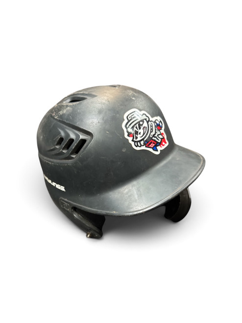 Vist Large View of Product Image Which is Used Rawlings BB HELMET W MASK Batting Helmet w/Mask Black One Size