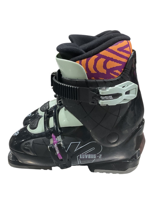 Vist Large View of Product Image Which is Used K2 LUVBUG 2 Boys DH Ski Boot Black 215 MP - J03