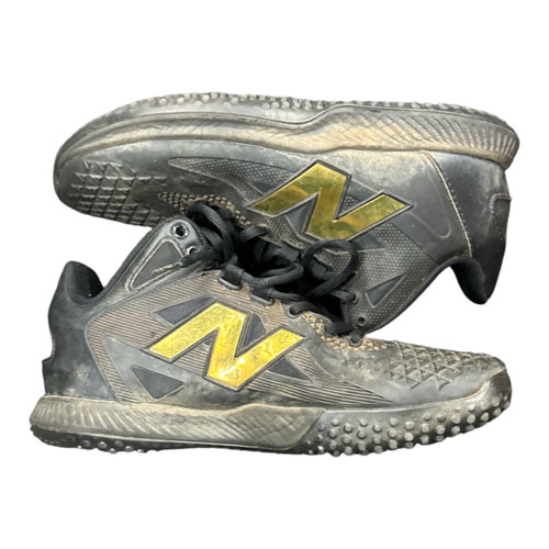 Vist Large View of Product Image Which is Used New Balance TURFS BB/SB Cleats Black Senior 8