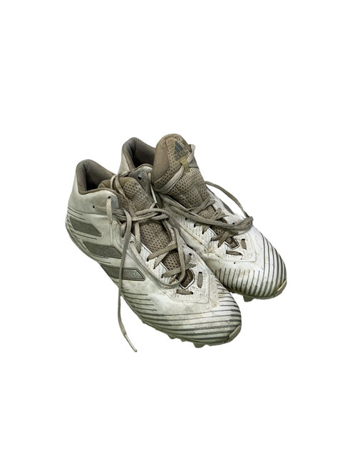 Vist Large View of Product Image Which is Used Adidas LAX Cleats Mens White Senior 10.5