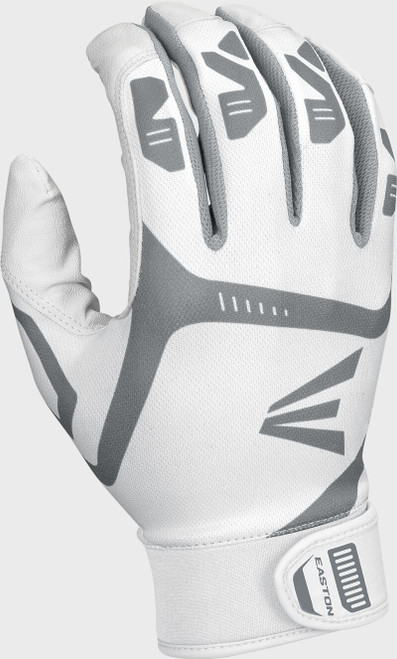 Vist Large View of Product Image Which is New Easton Gametime Batting Gloves White Junior MD