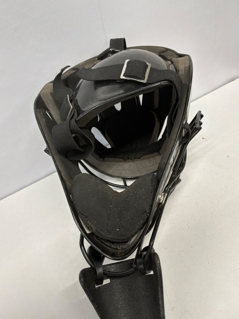 Vist Large View of Product Image Which is Used All-Star CATCHERS MASK BLACK Catchers Helmet w/Mask Black MD
