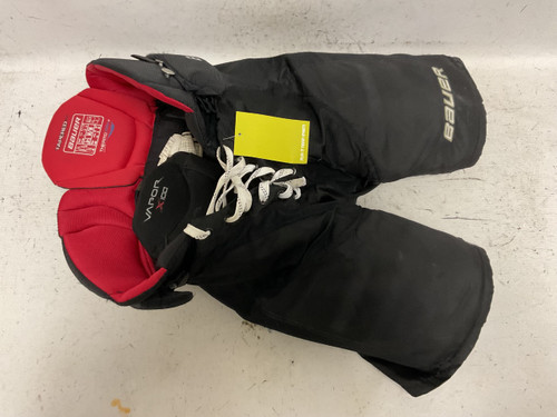 Vist Large View of Product Image Which is Used Bauer X100 Junior Pant Red And Black MD