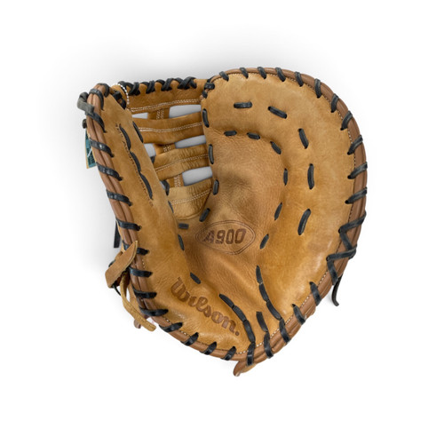 Vist Large View of Product Image Which is Used Wilson A900 A09RB15BM12 BB/SB First Base RH Throw Brown 12"
