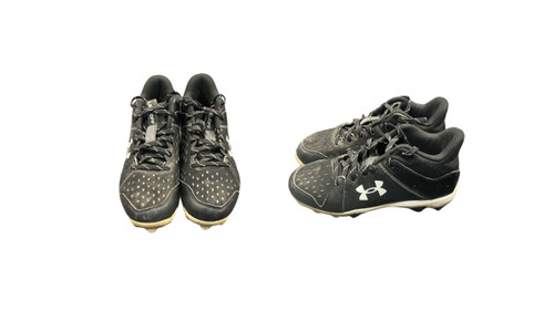 Vist Large View of Product Image Which is Used Under Armour LEAD OFF BB/SB Cleats Black Junior 03