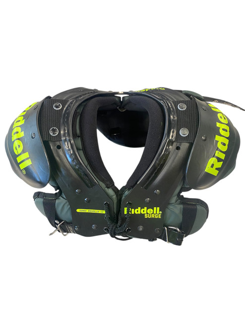 Vist Large View of Product Image Which is Used Riddell SURGE FB Shoulder Pads Black XS
