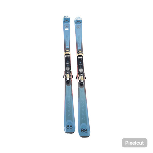 Vist Large View of Product Image Which is Used Rossignol ARCADE 88 SKIS W/ MARKER GRIFFON 13 ID Mens DH Ski/Binding None 178 cm