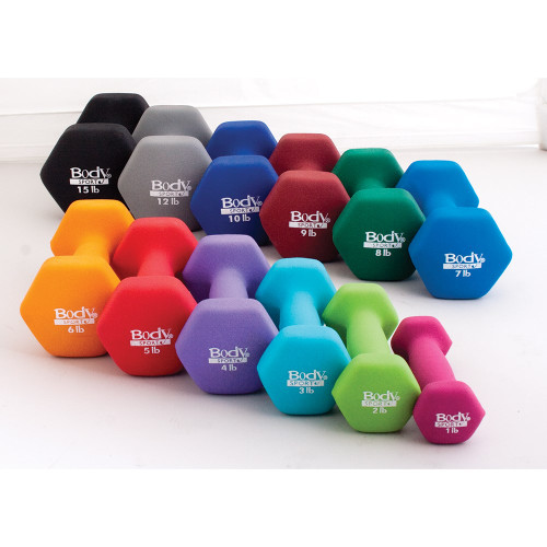 Vist Large View of Product Image Which is BODY SPORT NEOPRENE DUMBBELL 7LB