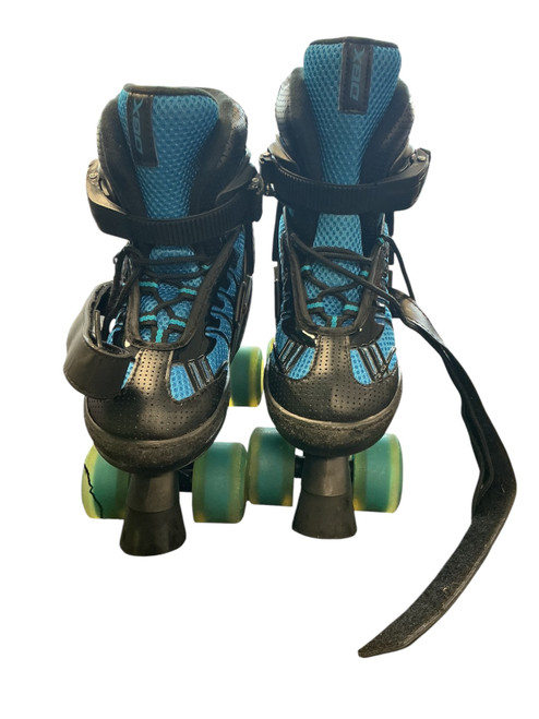 Vist Large View of Product Image Which is Used DBX ROLLERSKATES Child Roller Quad Skates Royal Blue Adjustable