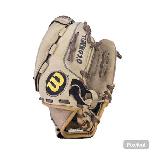 Vist Large View of Product Image Which is Used Wilson A440 BB GLOVE 11INCH BB/SB Glove RH Throw Brown 11"