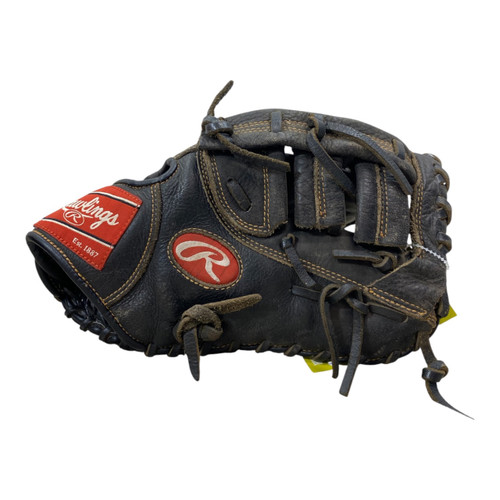 Vist Large View of Product Image Which is Used Rawlings RENEGADE BB/SB First Base RH Throw Black 11 1/2"
