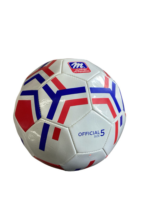 Vist Large View of Product Image Which is Used MacGregor GAME WINNER - SIZE 5 All Size Soccer Ball White/Red/Navy 5
