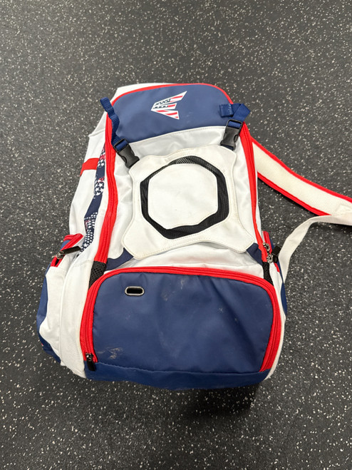 Vist Large View of Product Image Which is Used Easton BACKPACK USA BB/SB Player Backpack White