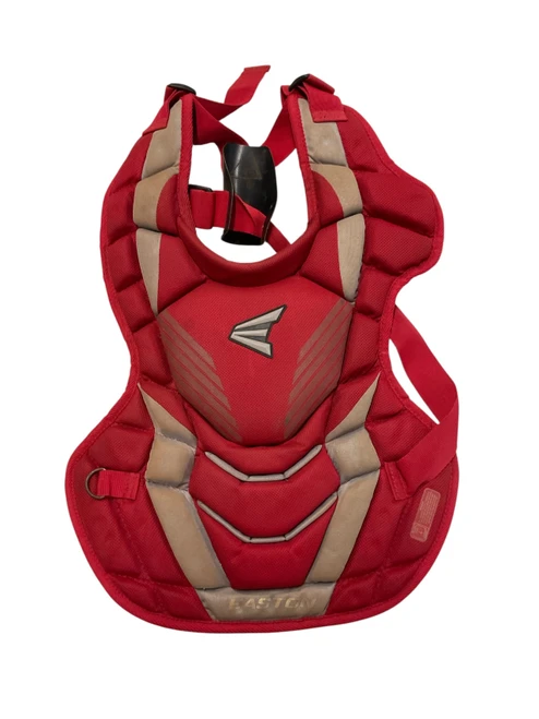 Vist Large View of Product Image Which is Used Easton CATCHERS CHEST PROTECTOR RED Catchers Chest Protector Red Junior