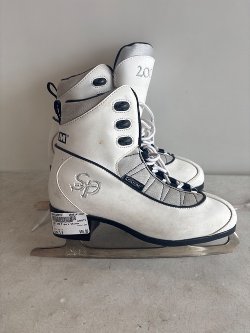 Vist Large View of Product Image Which is Used CCM 200 WomensFigure Skate White Senior 9