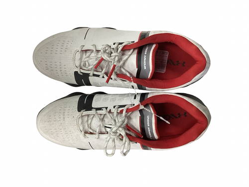 Vist Large View of Product Image Which is Used Under Armour SPIETH ONE Jr Golf Shoes White Junior 05