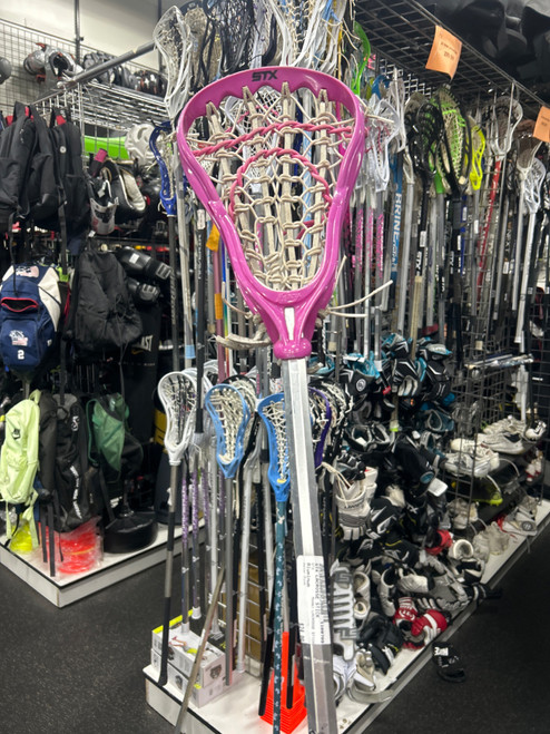 Vist Large View of Product Image Which is Used STX LACROSSE STICK Wmn Atk/Mid Complete Stick Pink
