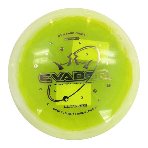Vist Large View of Product Image Which is Used Dynamic Discs EVADER LUCID ICE Disc Golf Driver Yellow