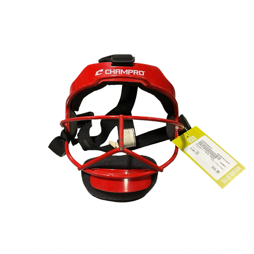 Vist Large View of Product Image Which is Used Champro FACE MASK BB/SB Fielders Mask Red One Size