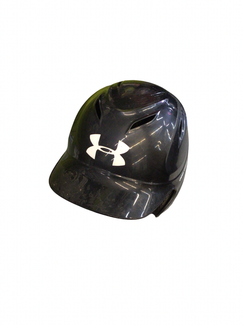 Vist Large View of Product Image Which is Used Under Armour HELMET Batting Helmet No Mask Black One Size