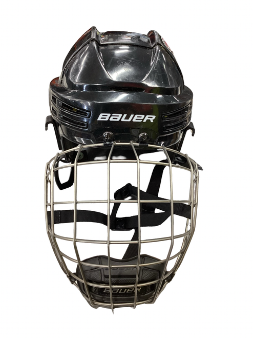 Vist Large View of Product Image Which is Used Bauer RE-AKT 75 Helmet Cage Combo Black MD
