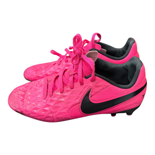 Vist Large View of Product Image Which is Used Nike TIEMPO Soccer Cleats Pink Junior 04