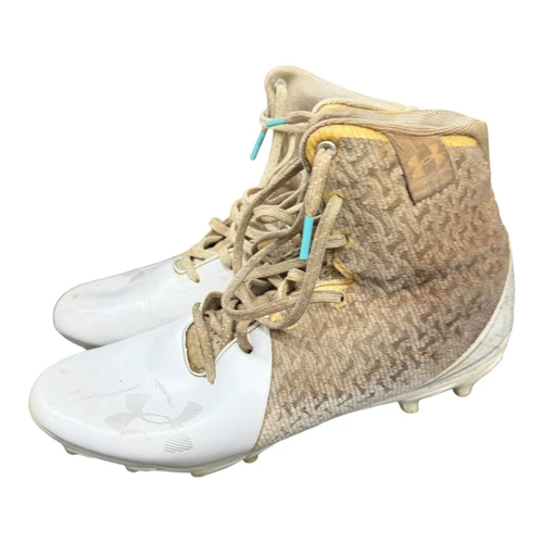 Vist Large View of Product Image Which is Used Under Armour SPOTLIGHT Adult FB Cleats White Senior 8.5