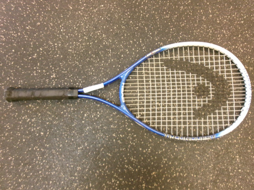 Vist Large View of Product Image Which is Used Head TI CONQUEST Adult Tennis Racquet Royal Blue 4 5/8"