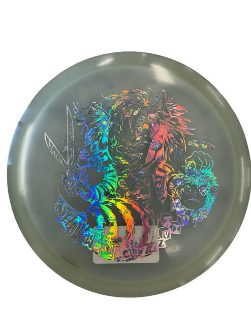 Vist Large View of Product Image Which is Used Discraft HALLOWEEN BUZZZ NITE GLO Disc Golf Mid Range White