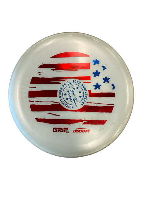 Vist Large View of Product Image Which is Used Discraft PM LUNA Disc Golf Putter White