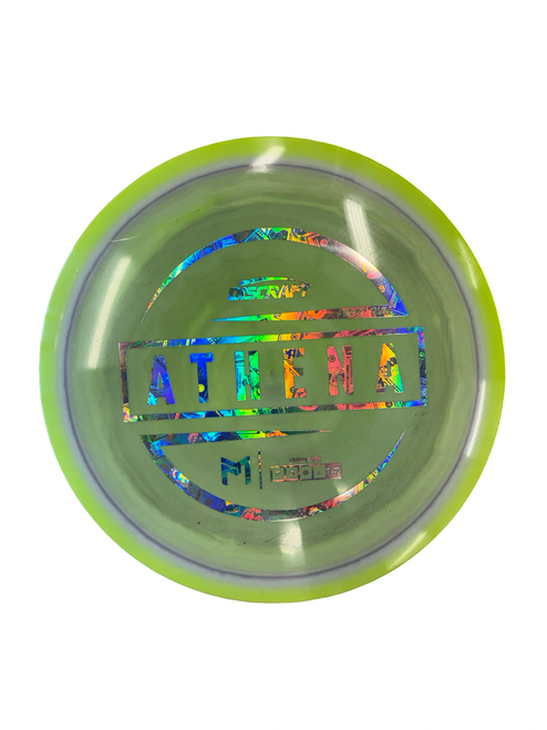 Vist Large View of Product Image Which is Used Discraft ATHENA Disc Golf Driver Green