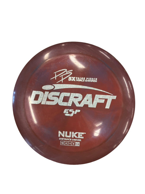 Vist Large View of Product Image Which is Used Discraft NUKE Disc Golf Driver Brown