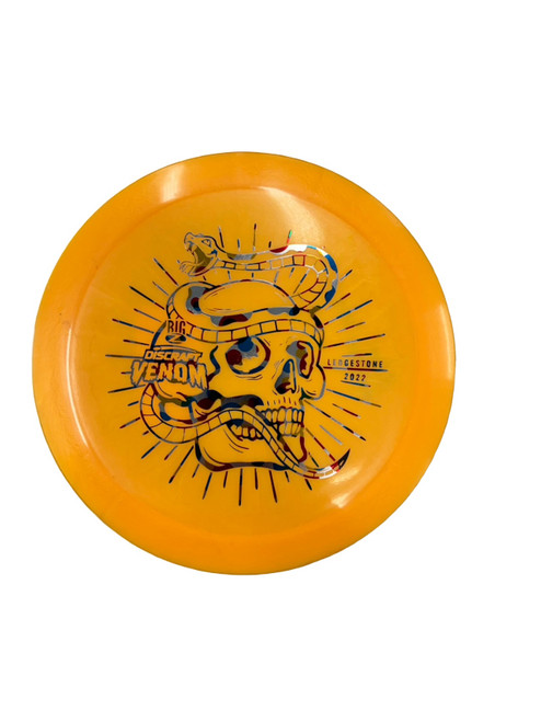 Vist Large View of Product Image Which is Used Discraft VENOM Disc Golf Driver Orange