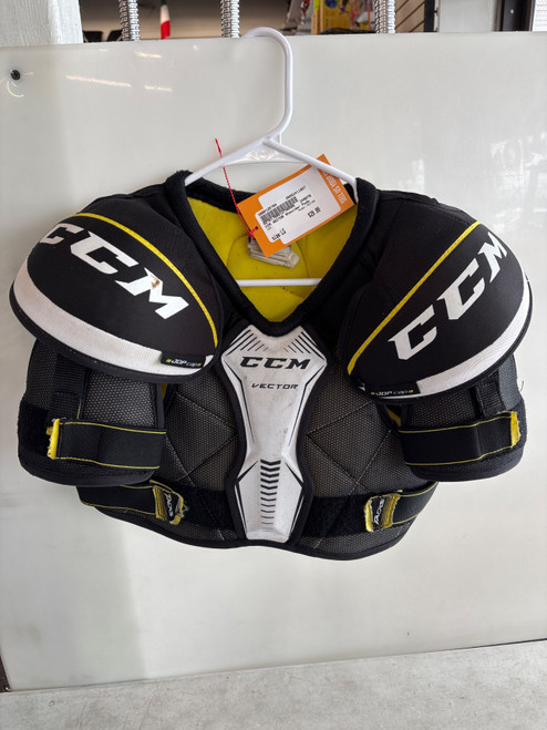 Vist Large View of Product Image Which is Used CCM VECTOR Junior Shoulder Pads LG