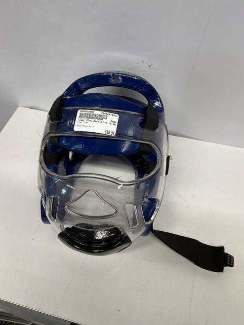 Vist Large View of Product Image Which is Used Tiger Claw Martial Arts Head Gear Royal Blue