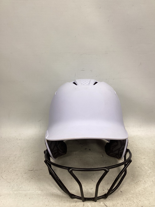 Vist Large View of Product Image Which is Used Evoshield HELMET + CAGE Batting Helmet w/Mask White SM