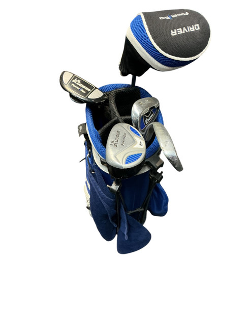 Vist Large View of Product Image Which is Used Powerbilt LIL SLUGGER Jr Package Set RH Royal Blue 5 Piece